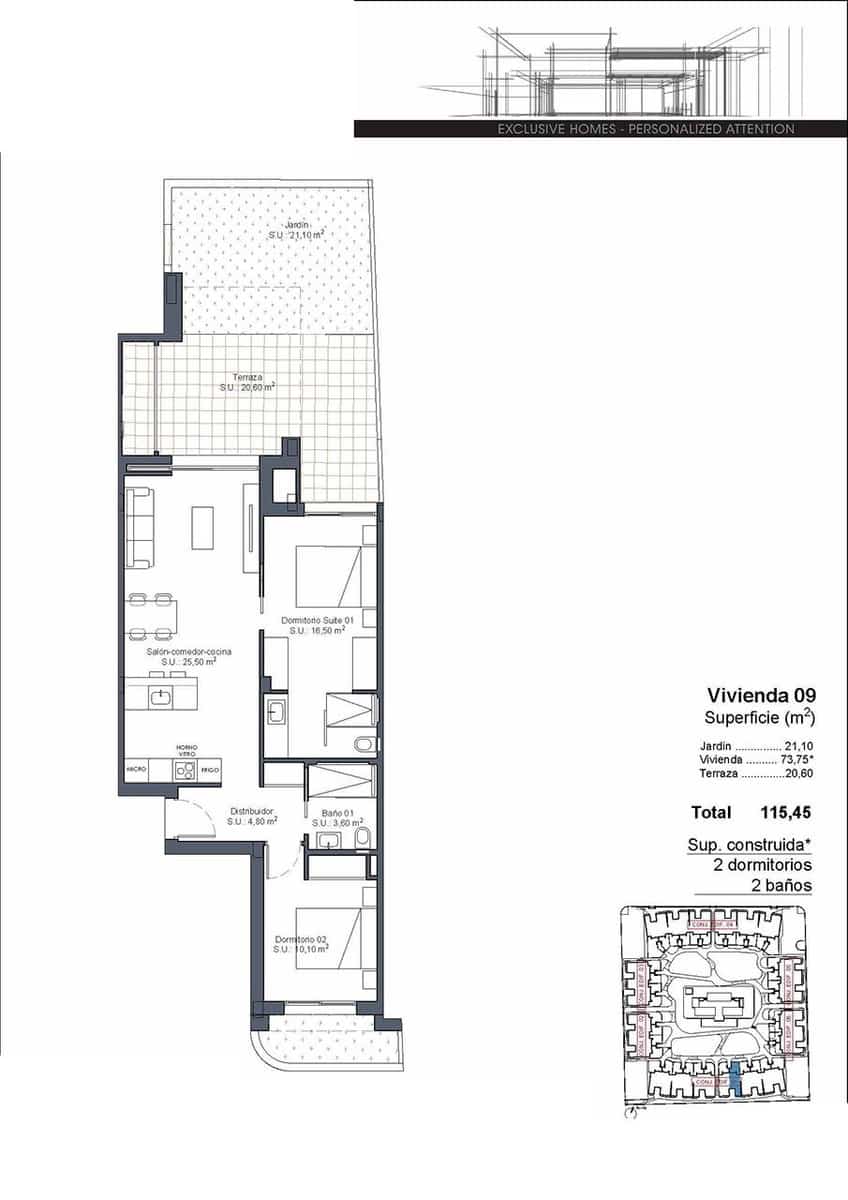 2 Zimmer Apartment zu verkaufen in Ciudad Quesada mit Pool Garage - 289.000 € (Ref: 9168055)