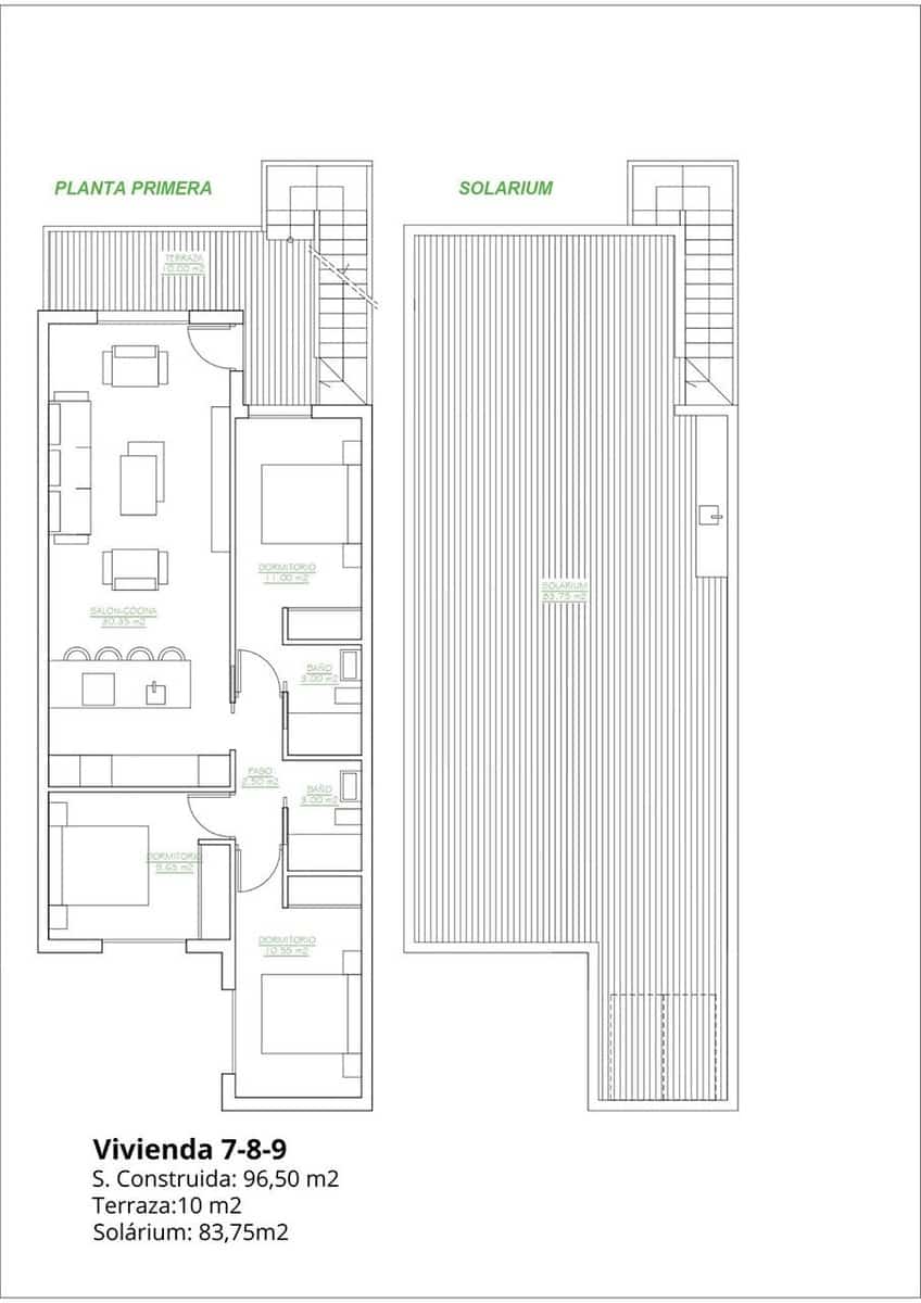 3 chambre Penthouse à vendre à San Pedro del Pinatar avec piscine garage - 299 900 € (Ref: 9180276)