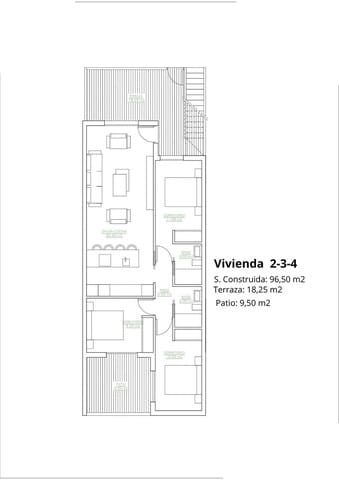 3 Zimmer Bungalow zu verkaufen in San Pedro del Pinatar mit Pool Garage - 269.900 € (Ref: 9180278)