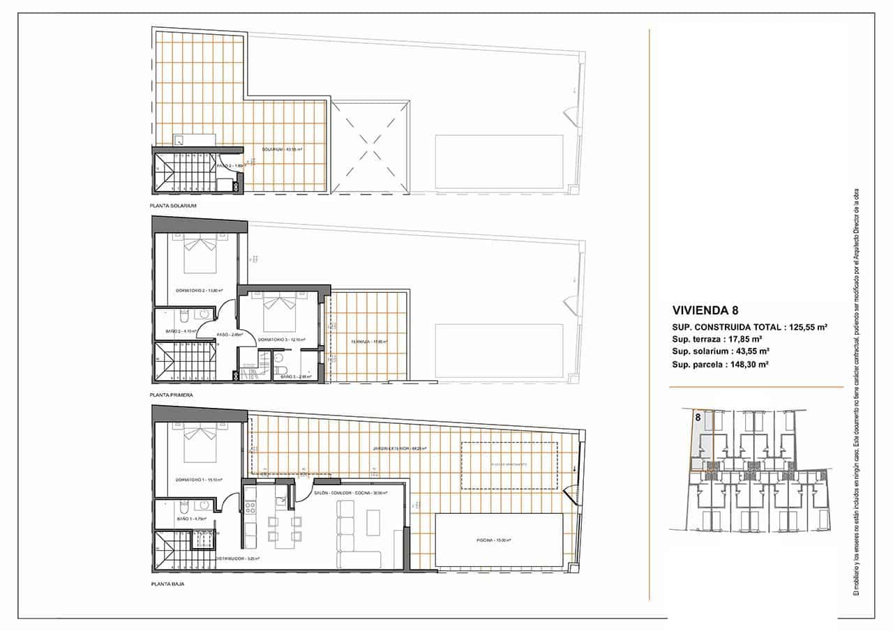 3 bedroom Townhouse for sale in Santiago de la Ribera with pool garage - € 379,000 (Ref: 9184487)