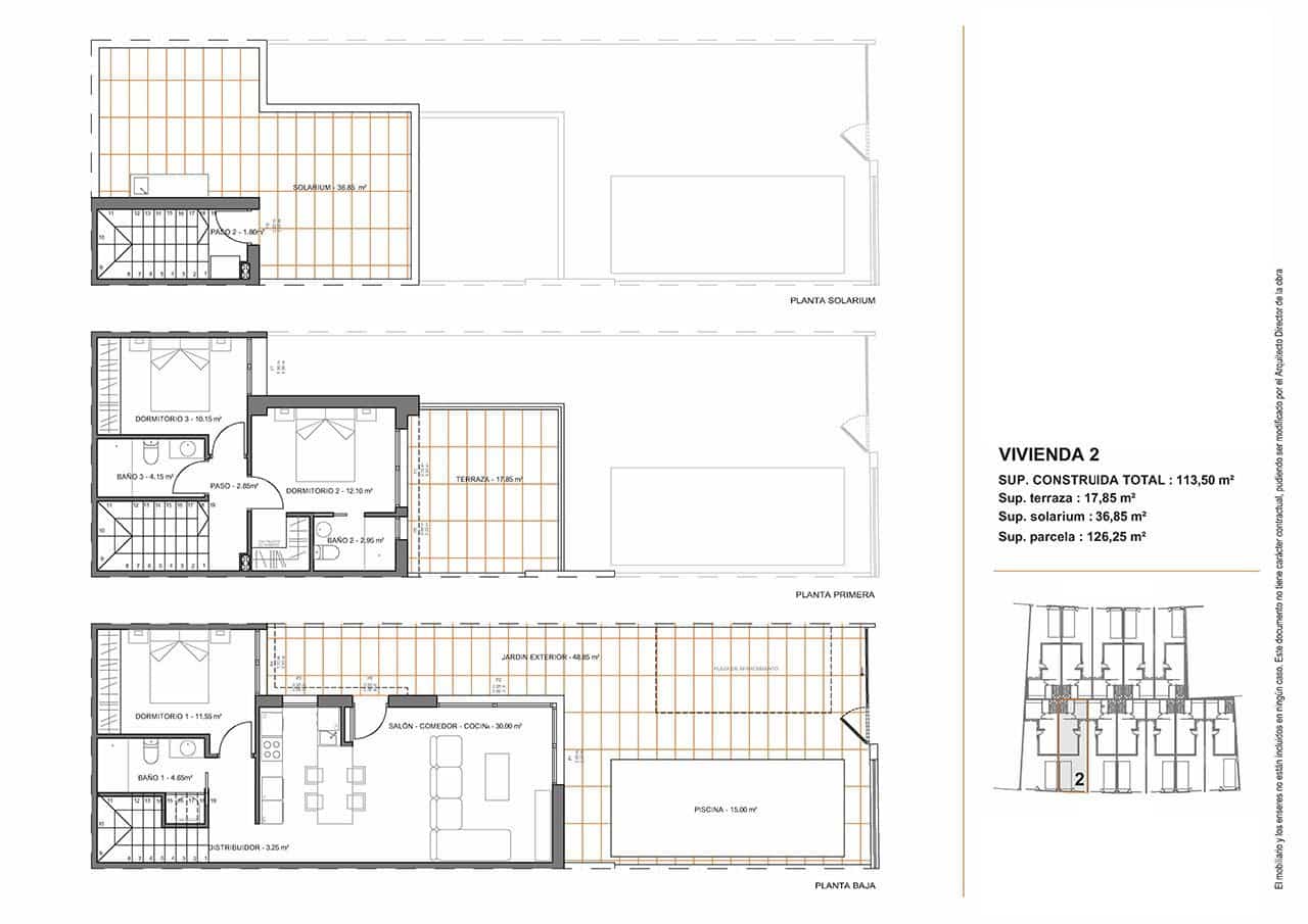 3 bedroom Townhouse for sale in Santiago de la Ribera with pool garage - € 379,000 (Ref: 9184487)