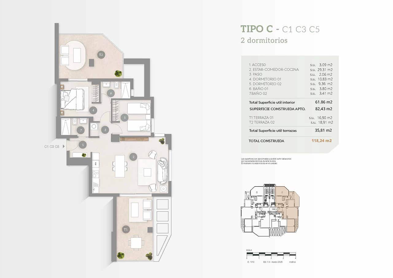 2 quarto Apartamento para venda em Calpe / Calp com piscina garagem - 430 000 € (Ref: 9254387)