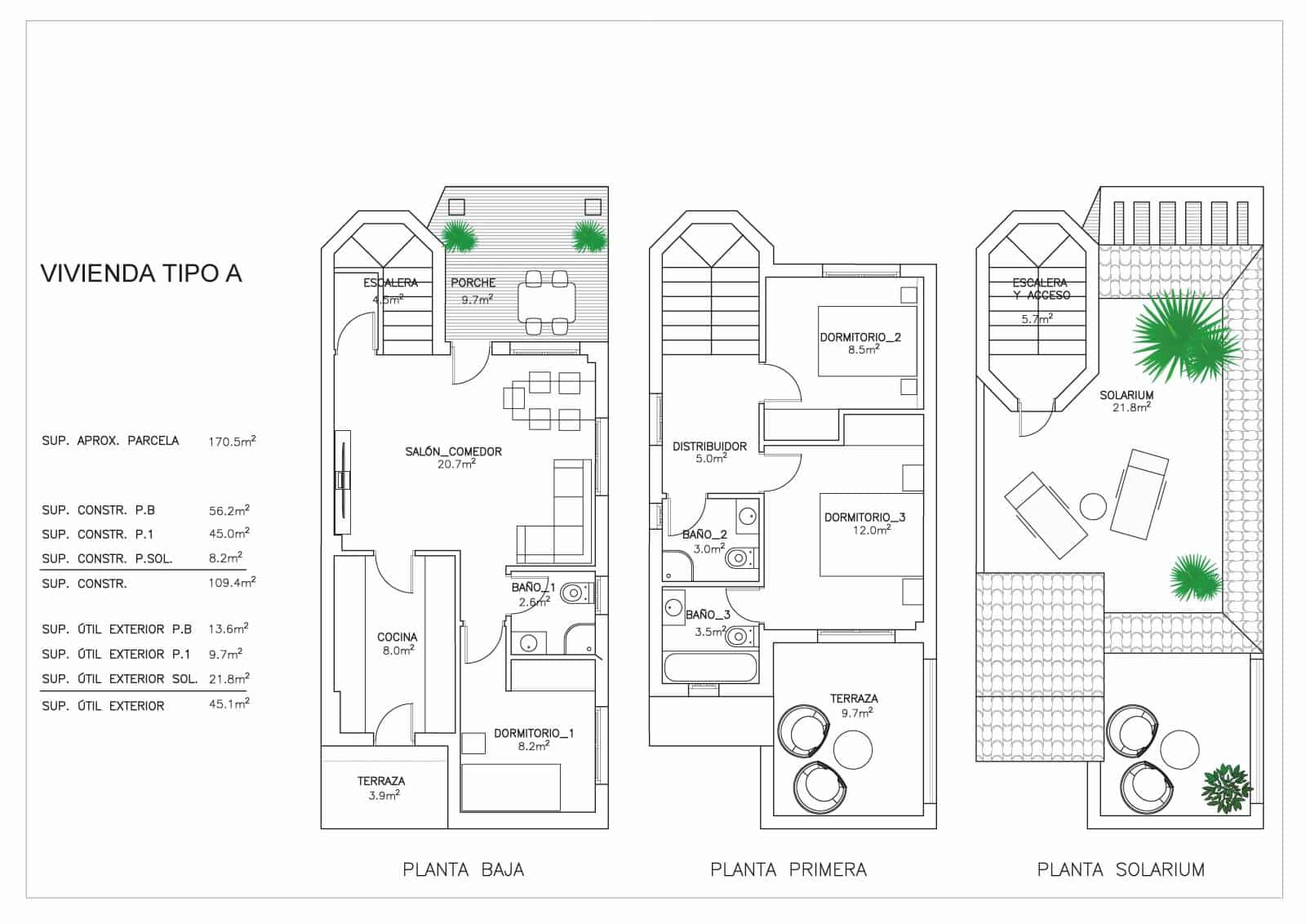 3 bedroom Villa for sale in San Fulgencio with pool garage - € 275,000 (Ref: 9337007)