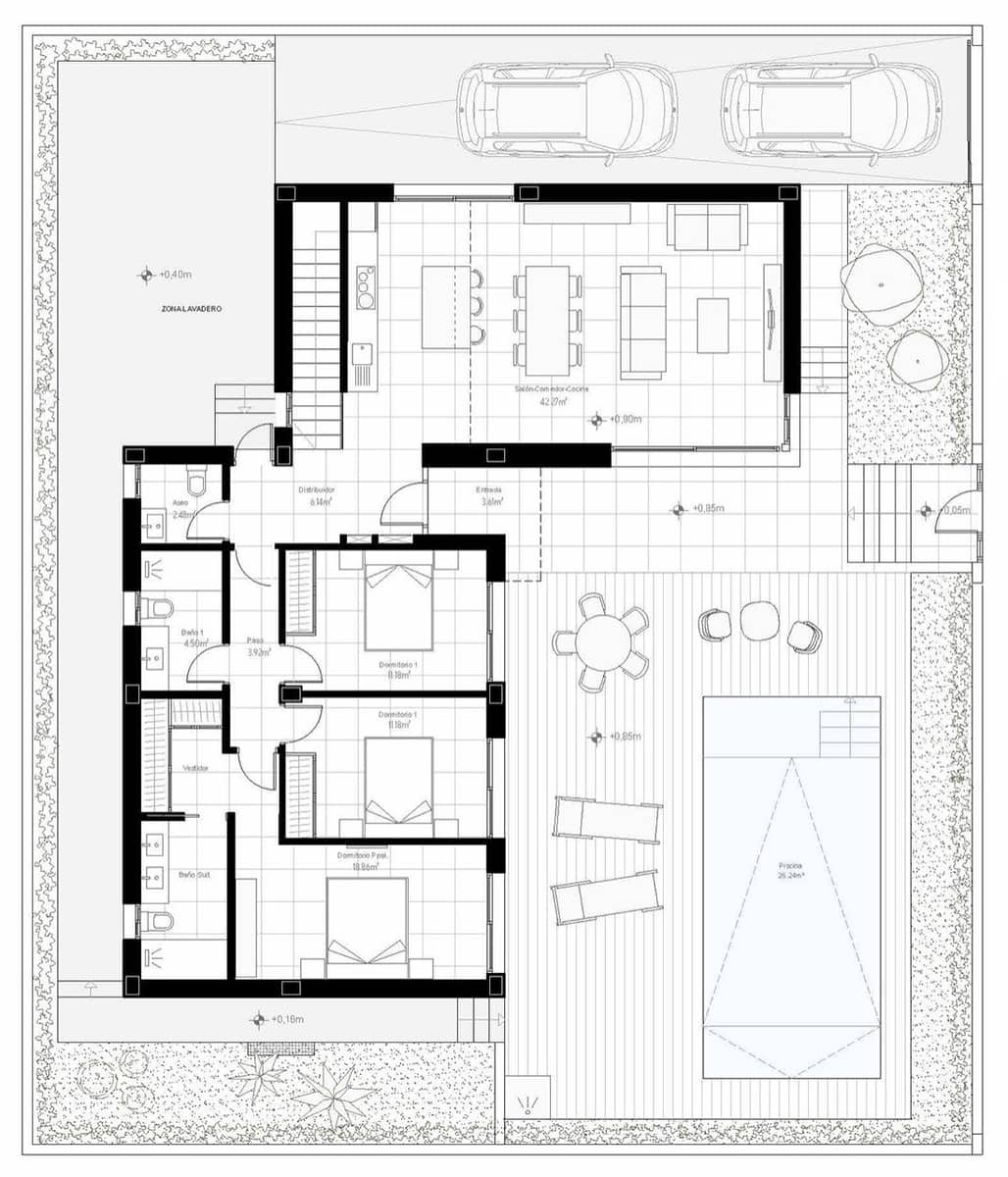 3 bedroom Villa for sale in Los Alcazares with pool garage - € 743,000 (Ref: 9517863)