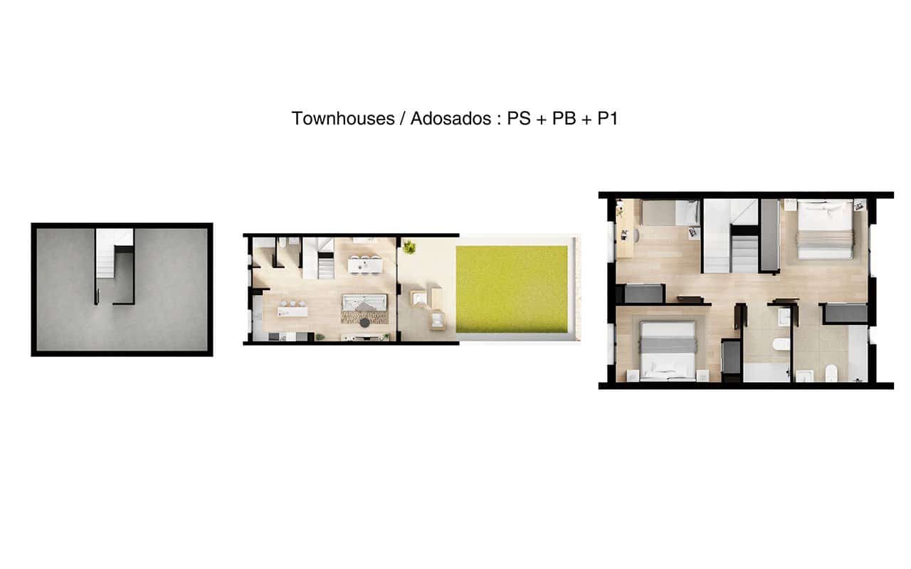 3 chambre Maison de Ville à vendre à Finestrat avec piscine garage - 450 000 € (Ref: 9562189)