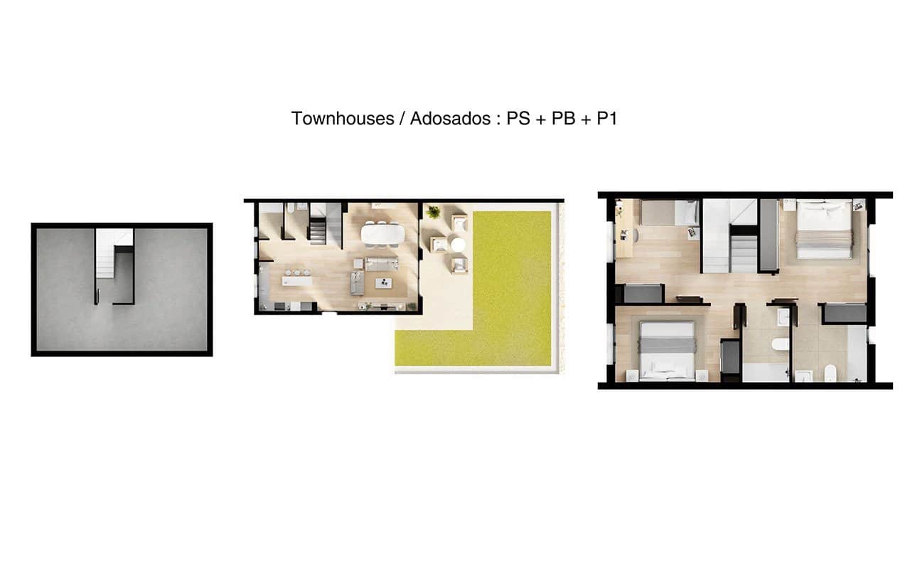 3 chambre Maison de Ville à vendre à Finestrat avec piscine garage - 450 000 € (Ref: 9562189)