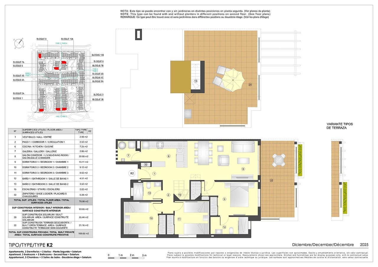 3 chambre Penthouse à vendre à San Juan de los Terreros avec piscine garage - 293 000 € (Ref: 9584964)