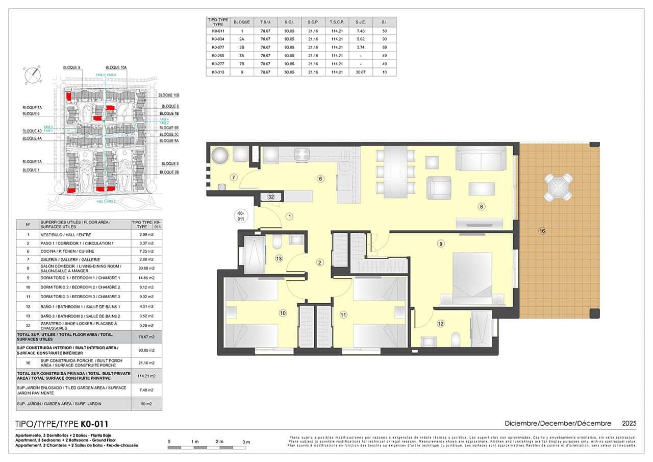 3 camera da letto Appartamento in vendita in San Juan de los Terreros con piscina garage - 229.000 € (Rif: 9584965)