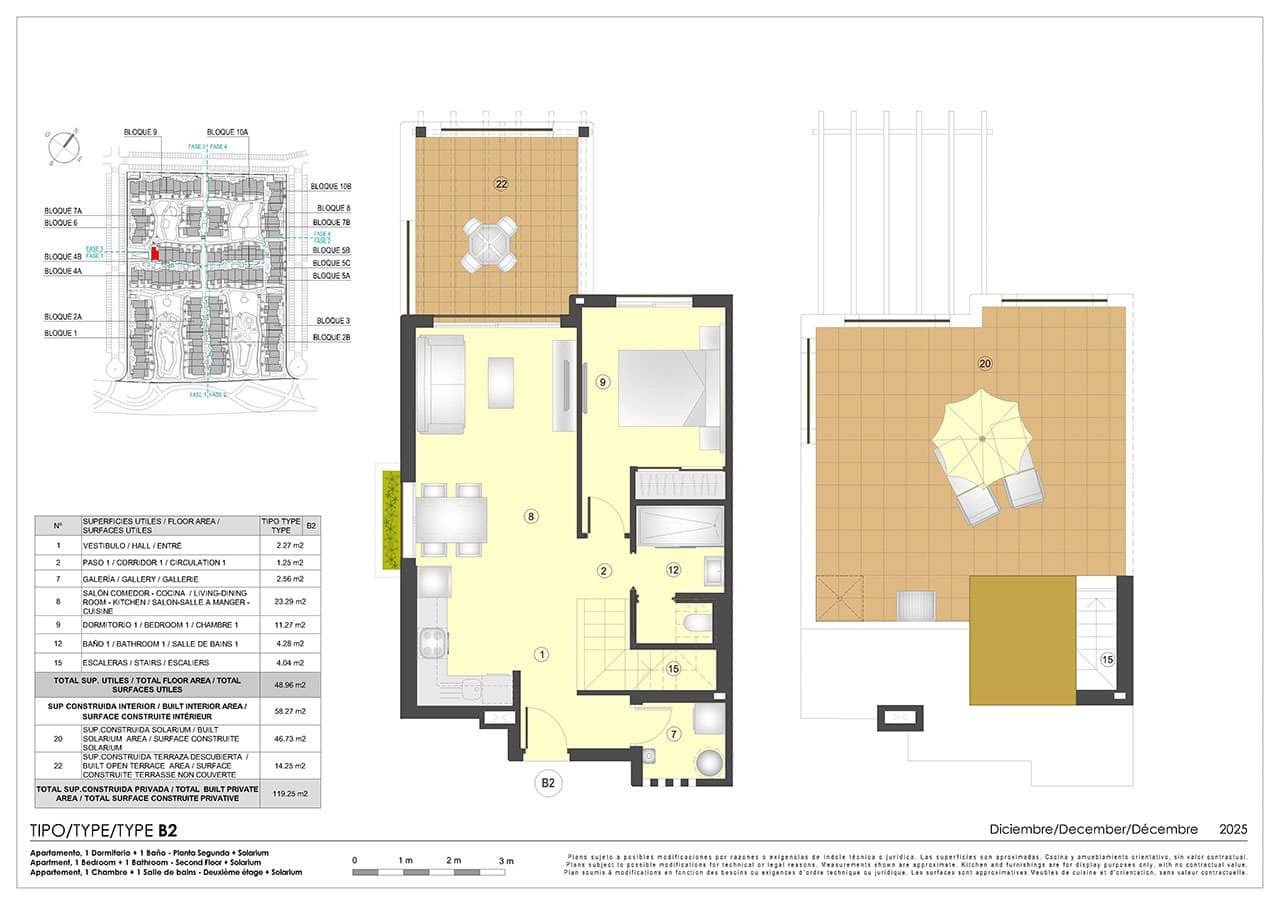 1 quarto Penthouse para venda em San Juan de los Terreros com piscina garagem - 182 000 € (Ref: 9584968)
