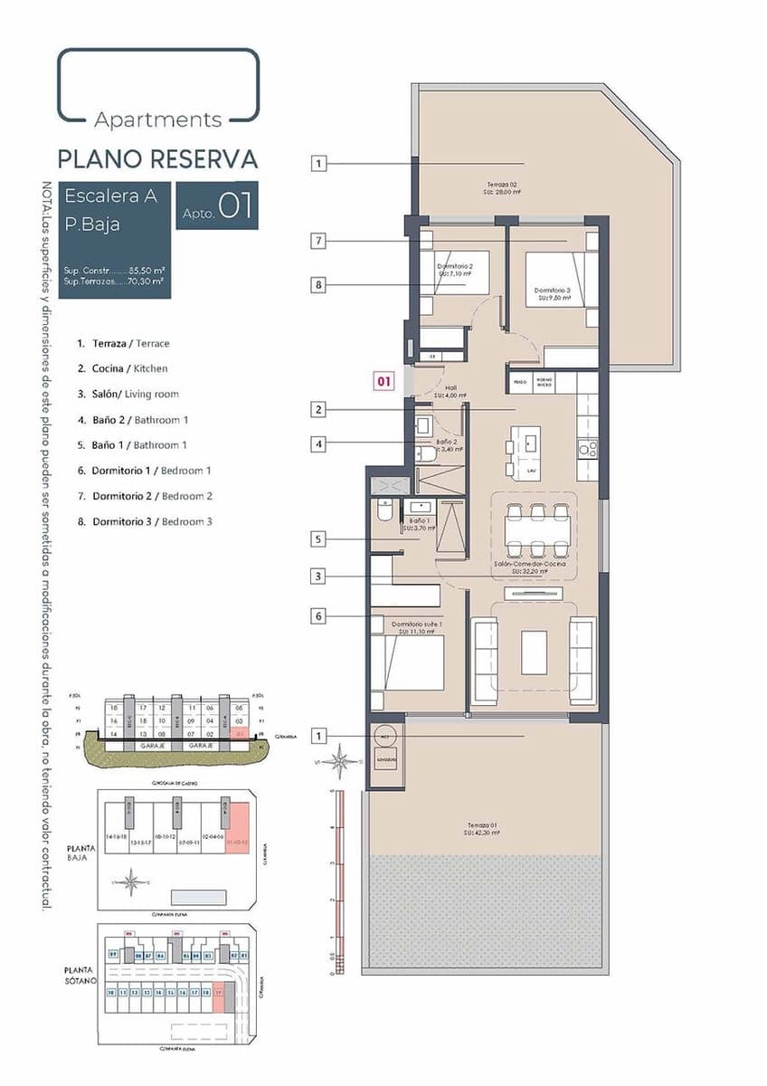 3 chambre Appartement à vendre à Benijofar avec piscine garage - 289 900 € (Ref: 9606801)