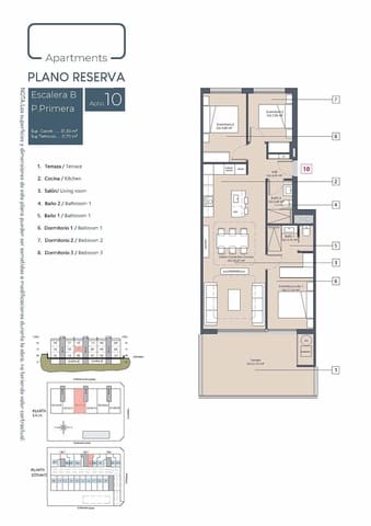 3 chambre Appartement à vendre à Benijófar avec piscine garage - 289 900 € (Ref: 9606801)