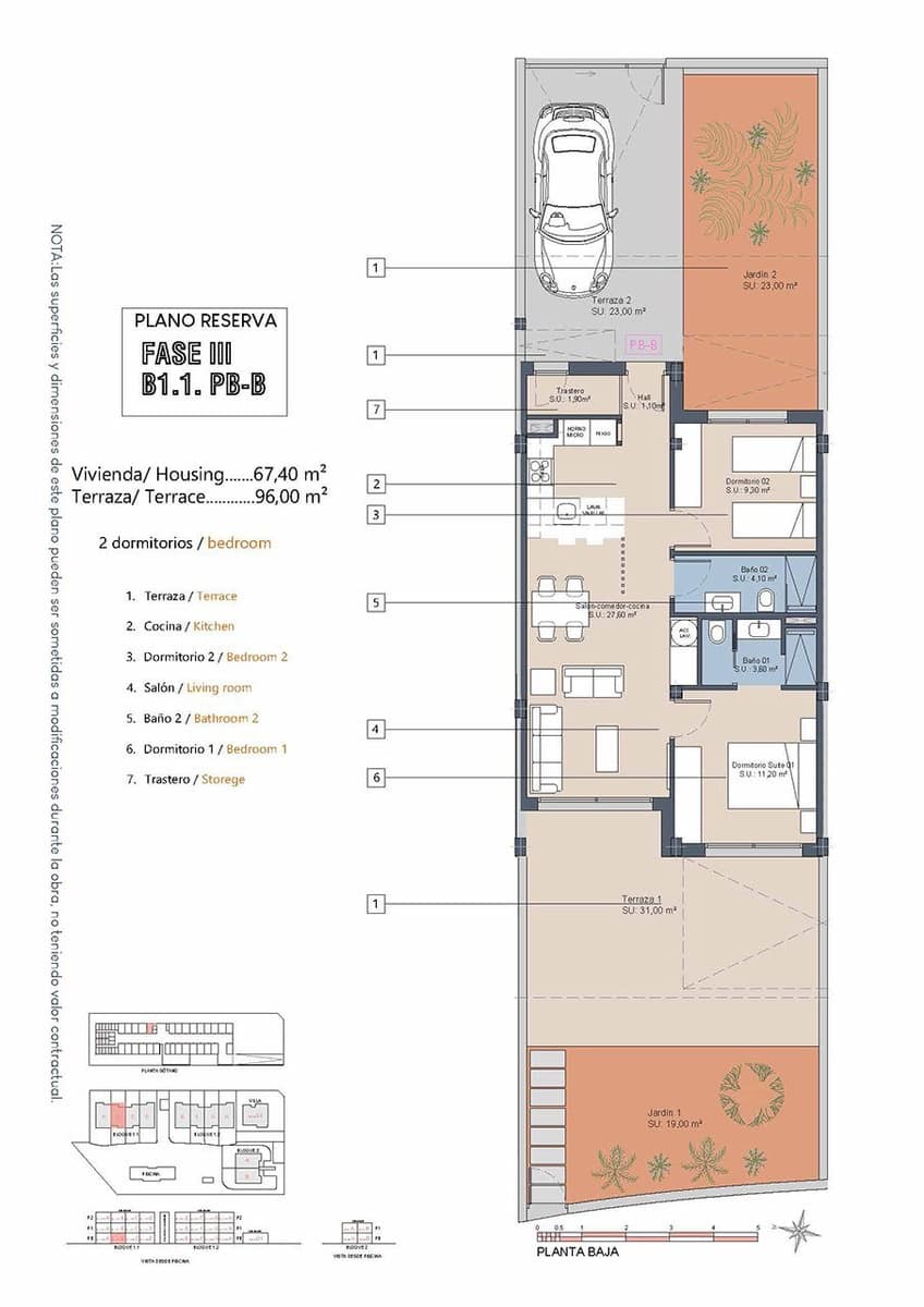 2 sypialnia Apartament na sprzedaż w Los Alcazares z basenem garażem - 279 900 € (Ref: 9618072)