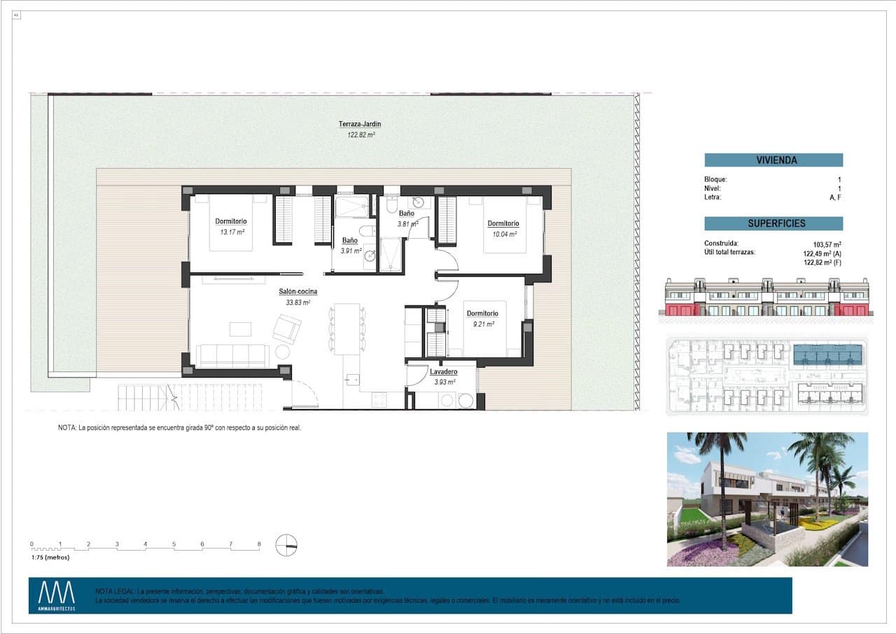 3 chambre Appartement à vendre à Los Alcazares avec piscine garage - 320 000 € (Ref: 9722636)