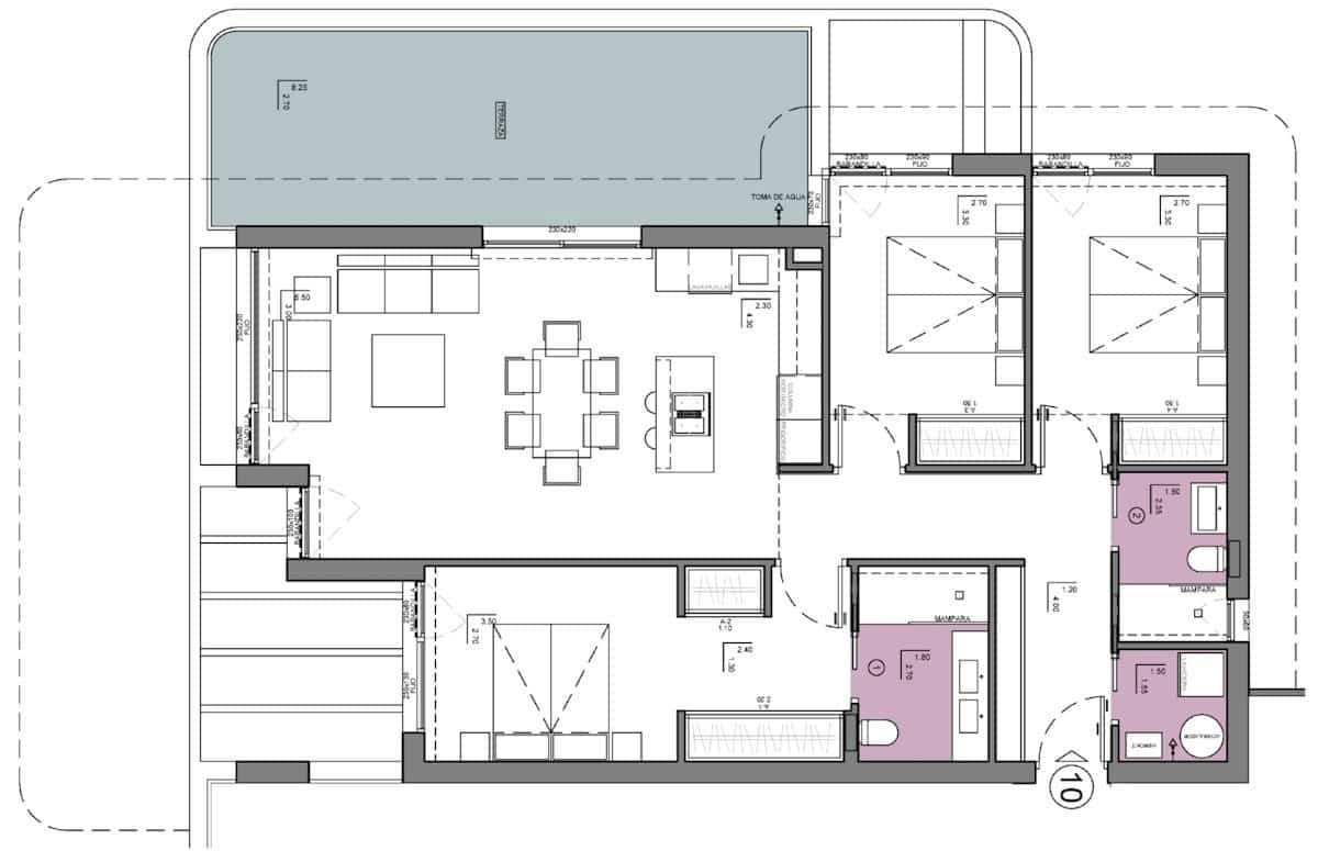 3 chambre Appartement à vendre à Calpe / Calp avec piscine garage - 698 000 € (Ref: 9737087)