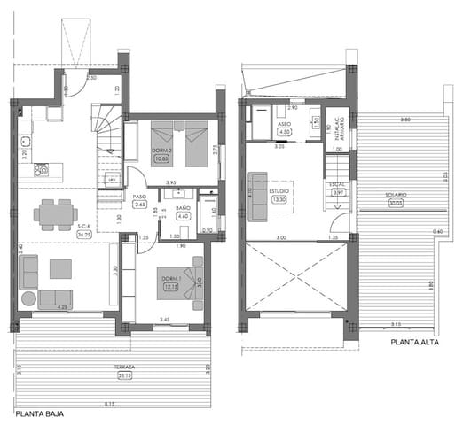 3 camera da letto Villetta Bifamiliare in vendita in Algorfa con piscina garage - 475.000 € (Rif: 9810366)