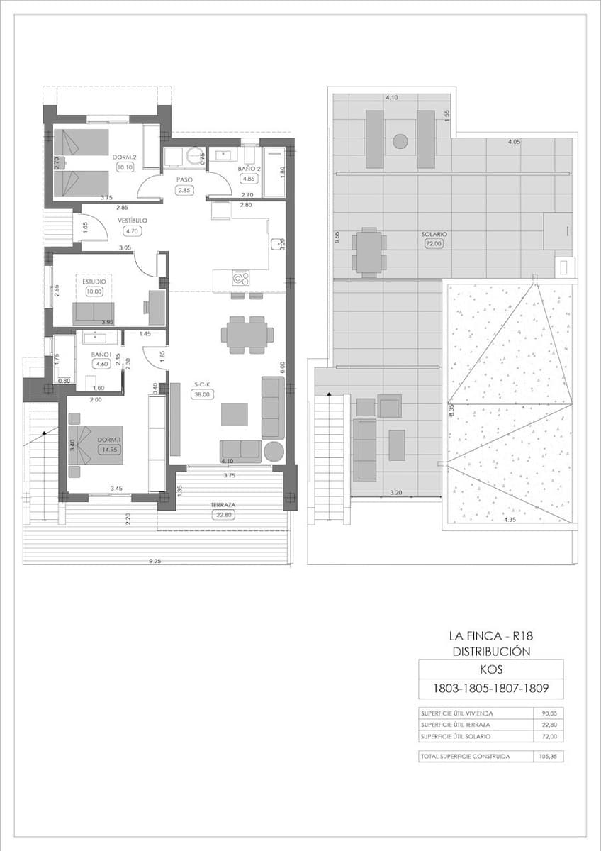 3 Zimmer Doppelhaus zu verkaufen in Algorfa mit Pool Garage - 519.000 € (Ref: 9818698)