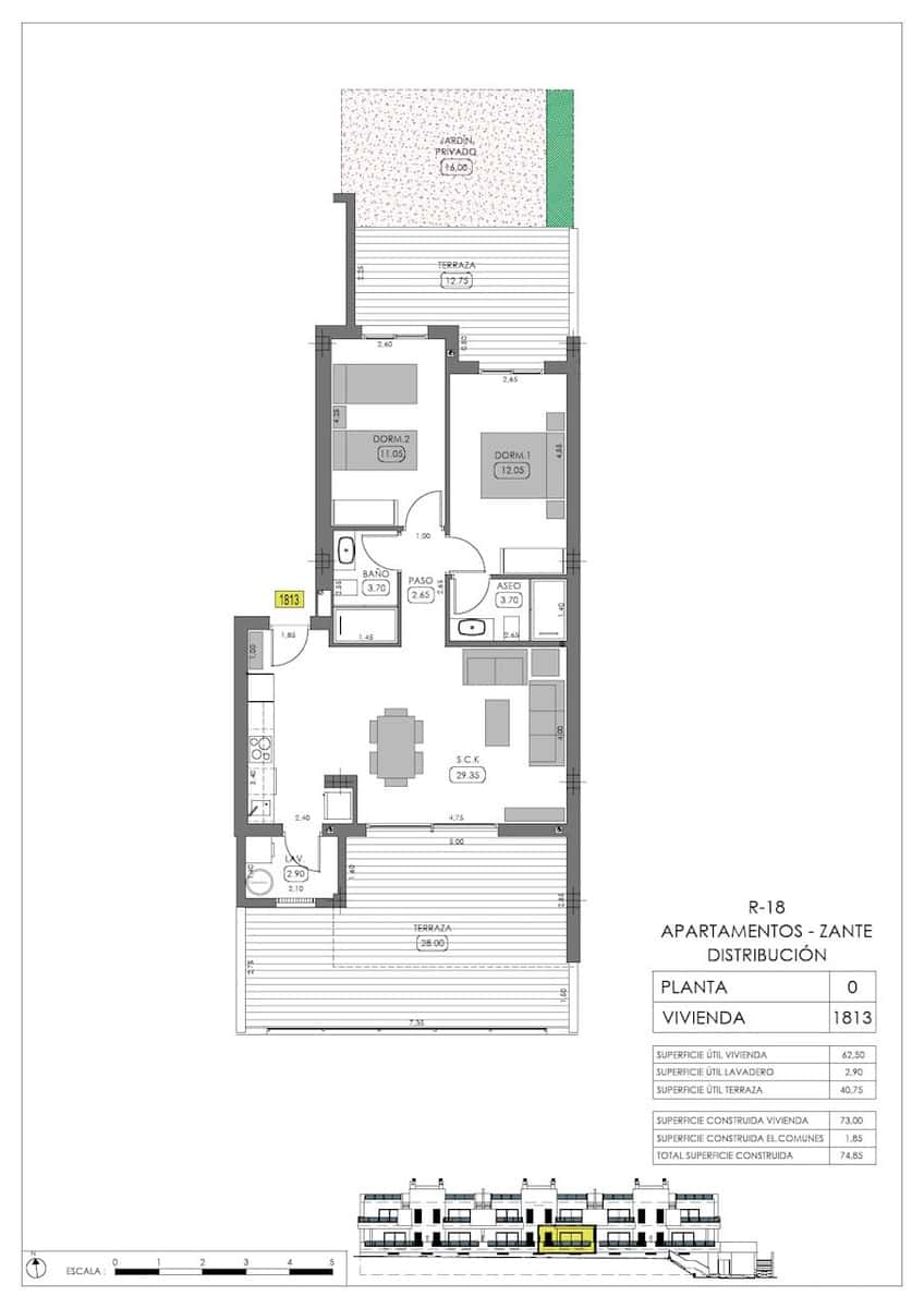 2 soverom Leilighet til salgs i Algorfa med svømmebasseng - € 299 000 (Ref: 9818702)