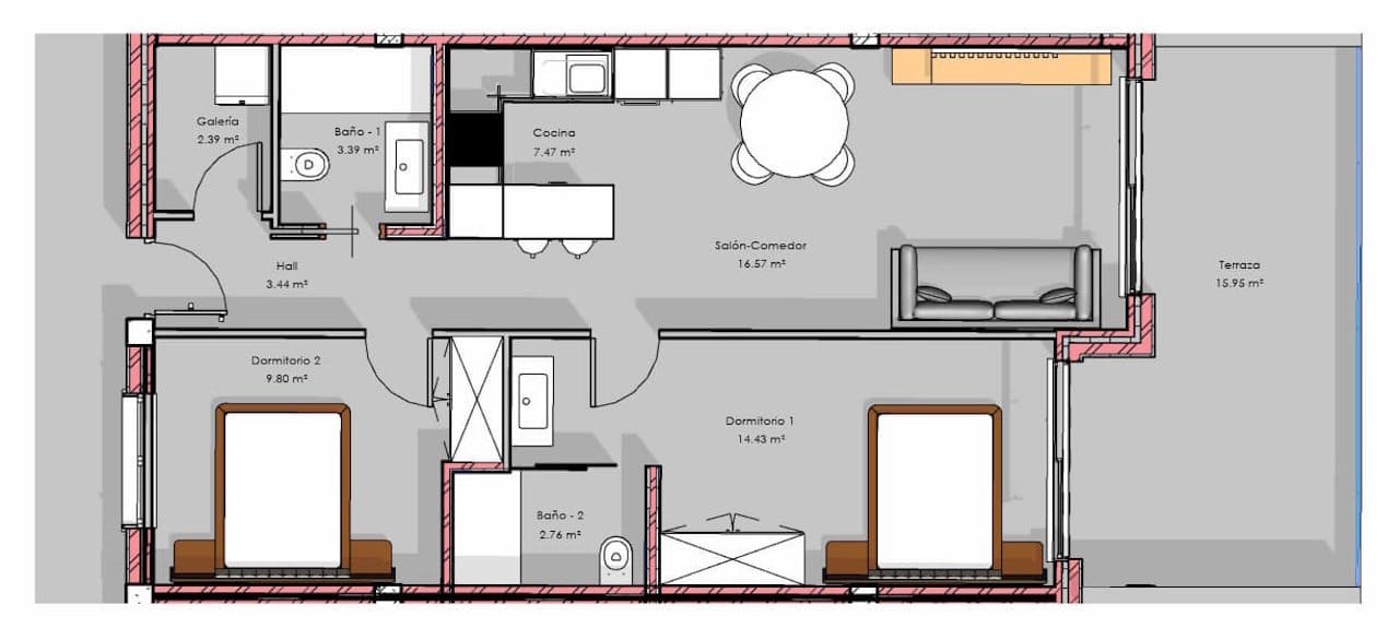 2 quarto Apartamento para venda em Guardamar del Segura com piscina garagem - 295 000 € (Ref: 9832275)