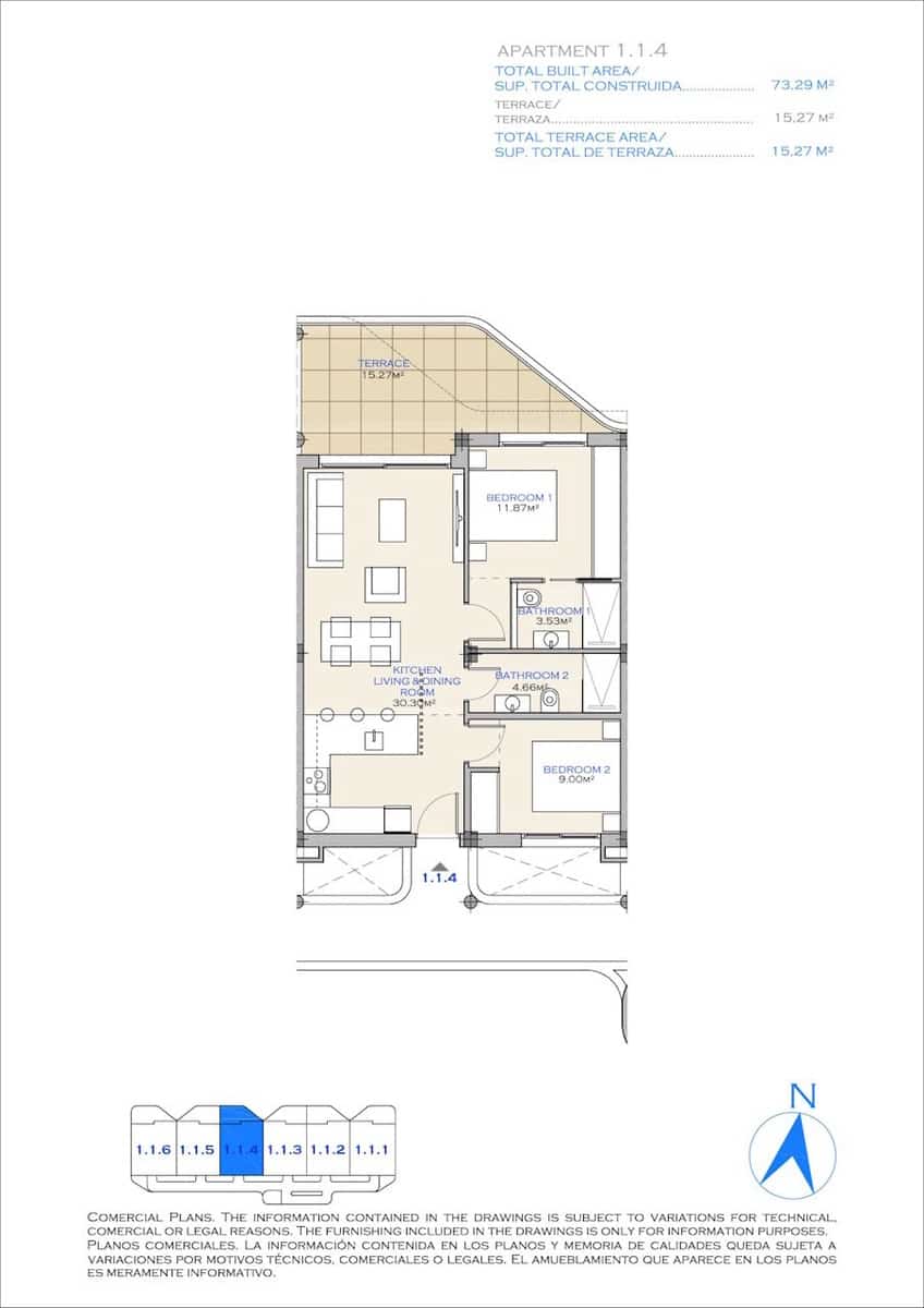 Apartamento de 2 habitaciones en Los Alcázares en venta con piscina garaje - 269.000 € (Ref: 9866133)