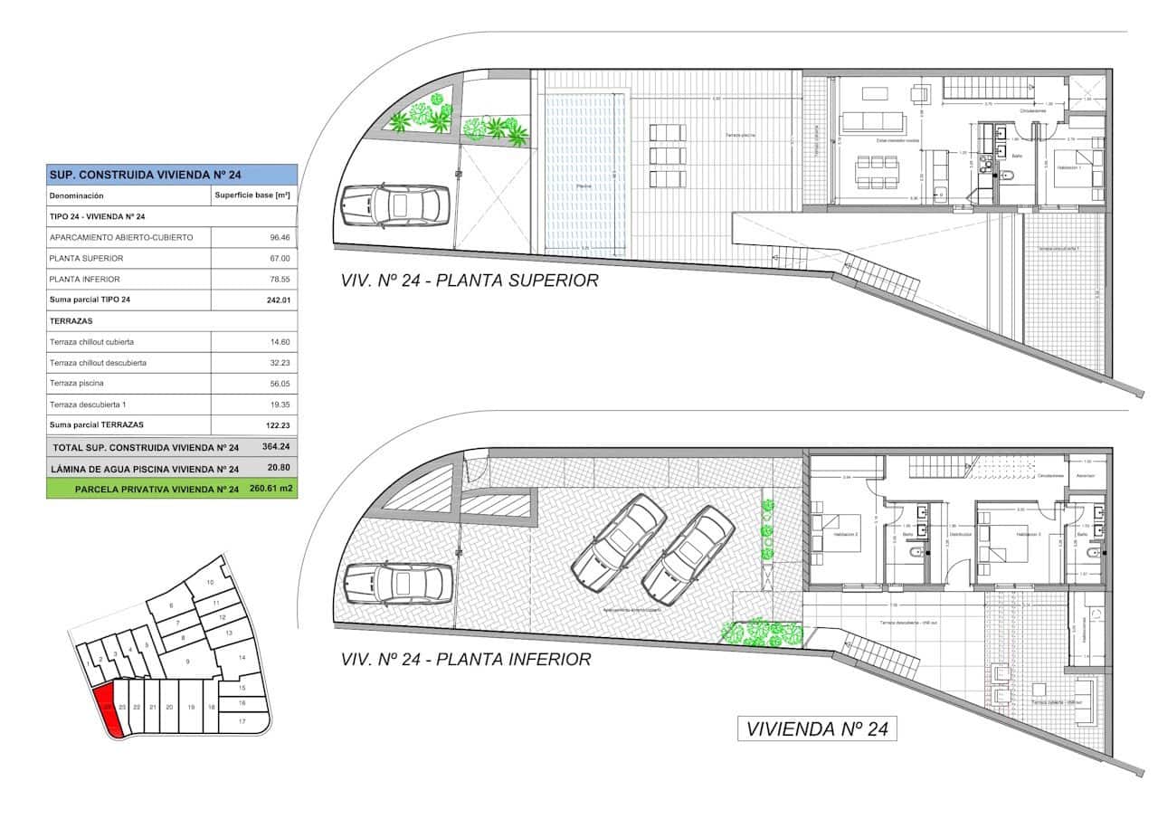 3 makuuhuone Huvila myytävänä paikassa La Nucia mukana uima-altaan 
autotalli - 656 217 € (Ref: 9867422)