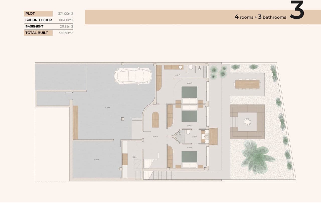 4 soverom Villa til salgs i Algorfa med svømmebasseng garasje - € 830 000 (Ref: 9946268)