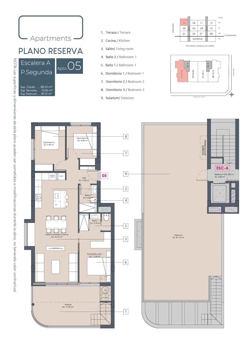 3 soveværelse Penthouse til salg i Benijofar med swimmingpool garage - € 389.900 (Ref: 9987309)