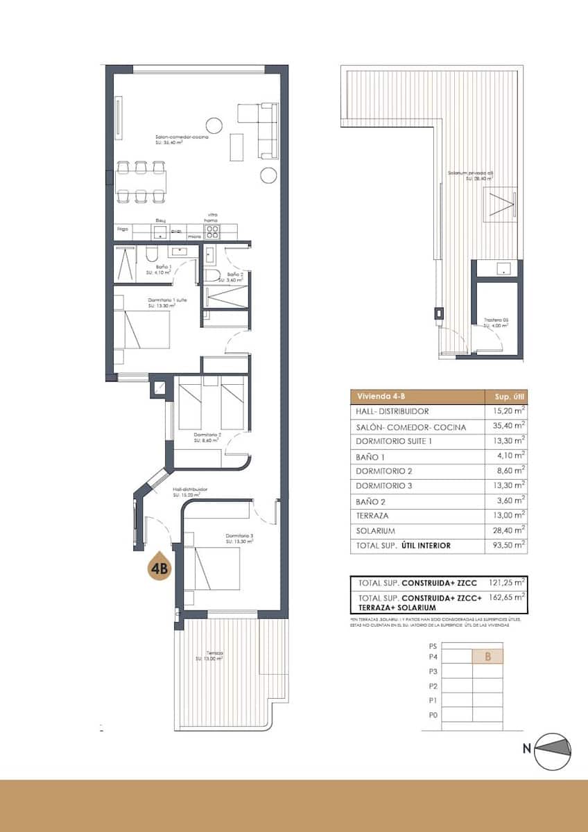 3 bedroom Penthouse for sale in Guardamar del Segura with pool garage - € 850,000 (Ref: 9999370)
