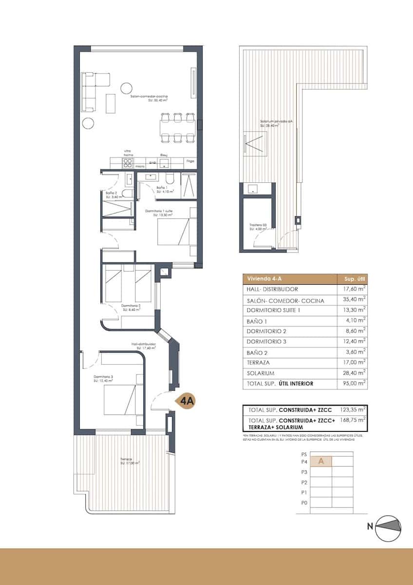 3 bedroom Penthouse for sale in Guardamar del Segura with pool garage - € 850,000 (Ref: 9999370)