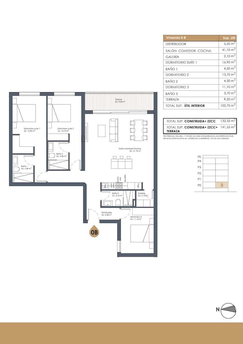 3 soveværelse Lejlighed til salg i Guardamar del Segura med swimmingpool garage - € 360.000 (Ref: 9999371)