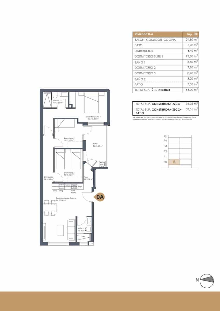 3 soveværelse Lejlighed til salg i Guardamar del Segura med swimmingpool garage - € 360.000 (Ref: 9999371)