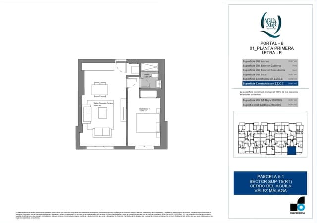 Piso de 1 habitación en Torre del Mar, Vélez-Málaga en venta con piscina garaje - 194.950 € (Ref: 9484020)