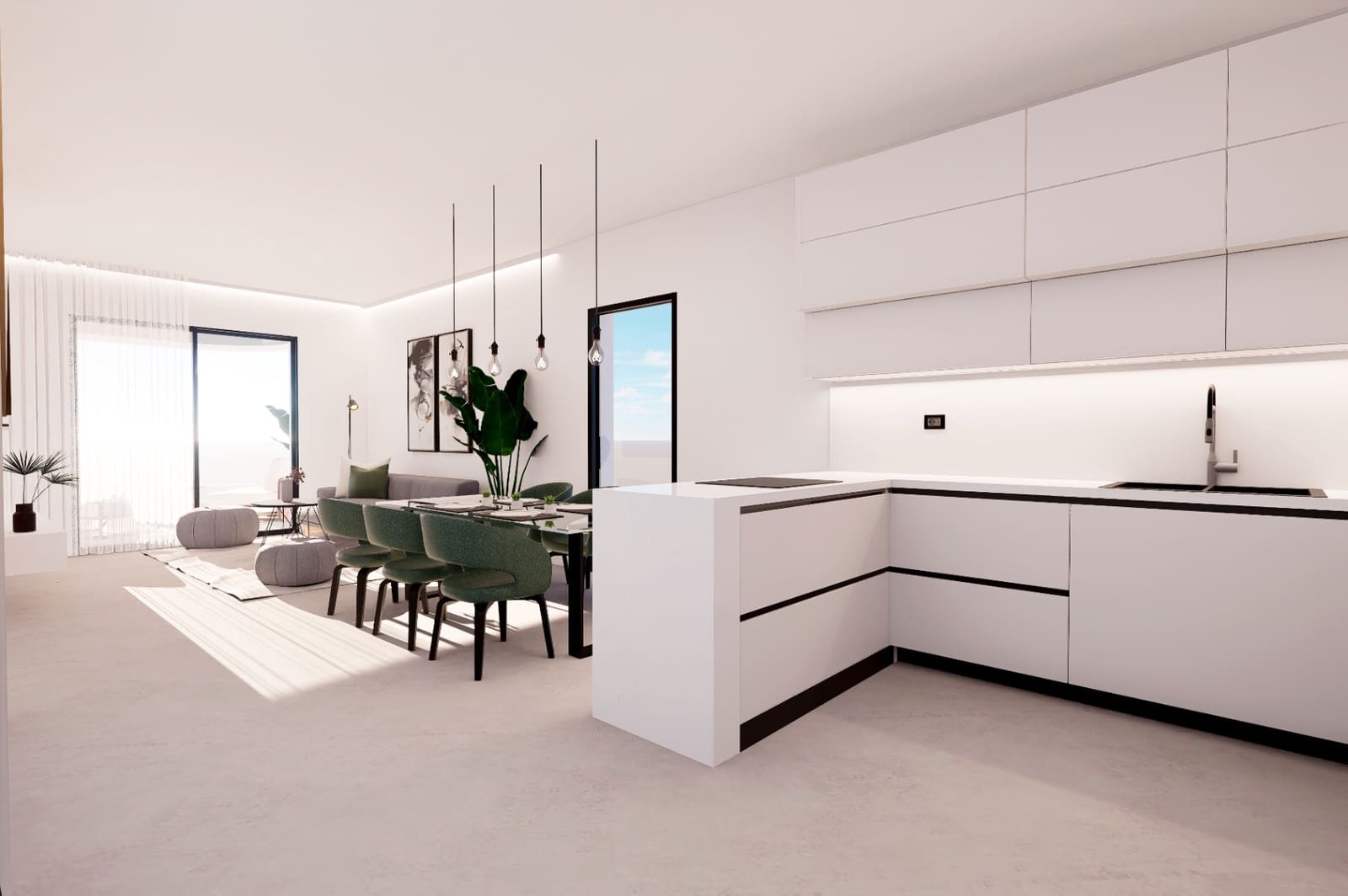 2 sypialnia Apartament na sprzedaż w Finestrat z basenem garażem - 352 900 € (Ref: 10102916)
