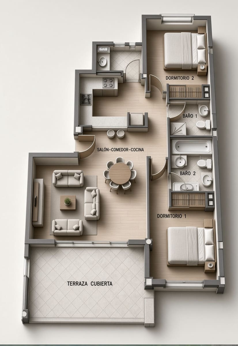 2 quarto Penthouse para venda em Altea com piscina garagem - 378 000 € (Ref: 10136371)