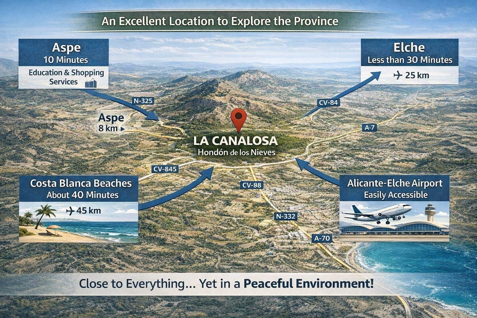 5 soveværelse Finca/Landehus til salg i Hondon de las Nieves - € 159.000 (Ref: 10165079)