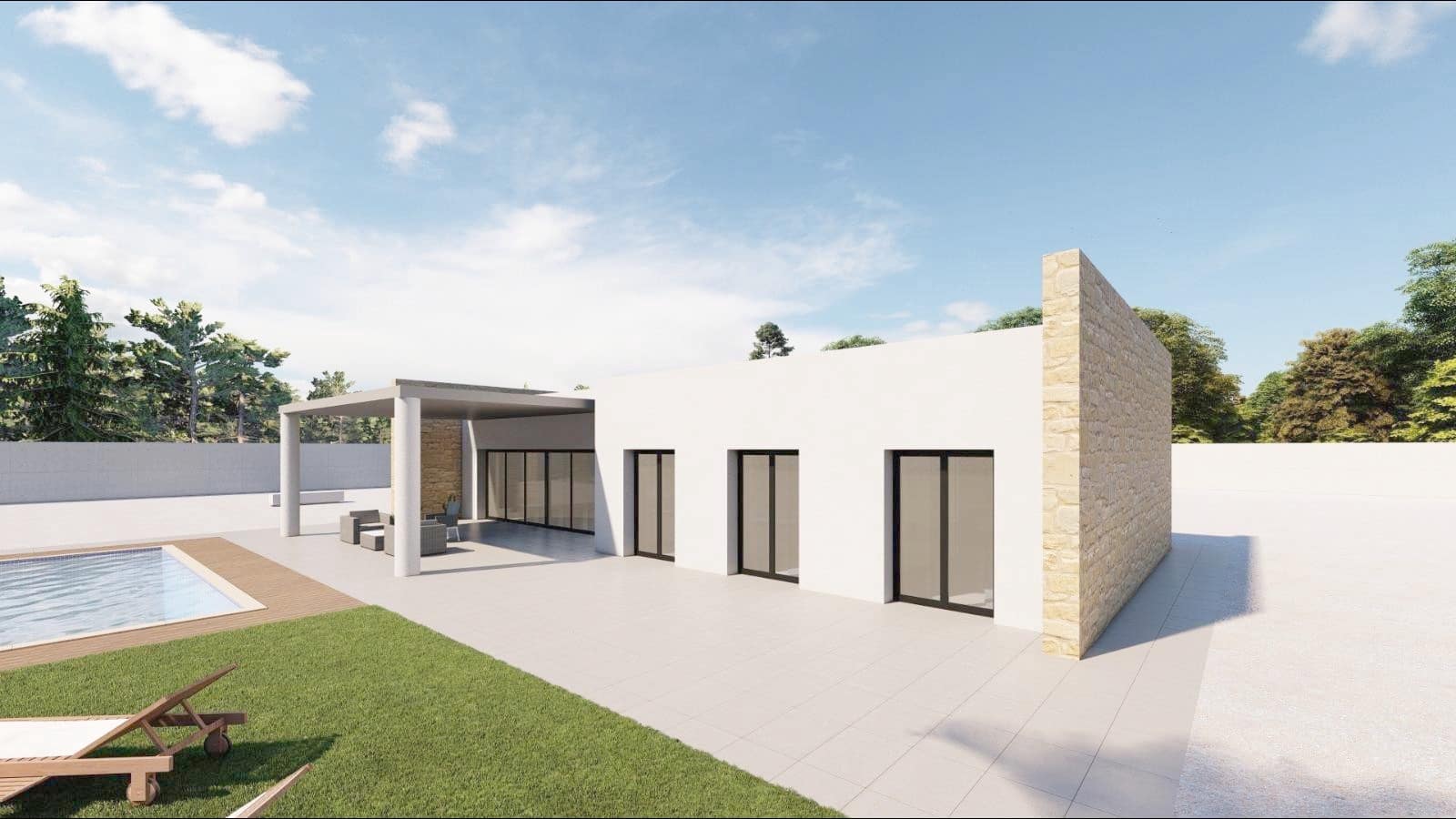 3 Zimmer Villa zu verkaufen in Pinoso mit Pool - 365.000 € (Ref: 9548196)