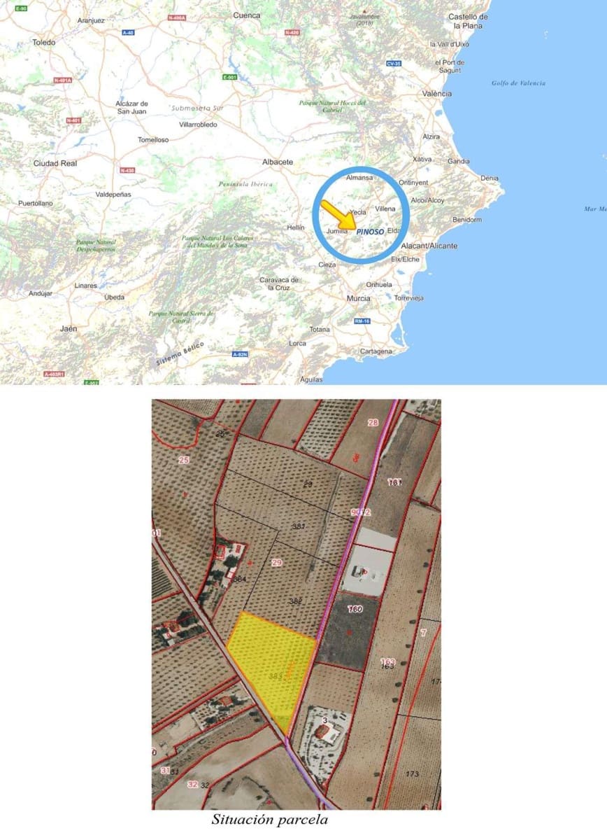 3 Zimmer Villa zu verkaufen in Pinoso mit Pool - 365.000 € (Ref: 9548196)