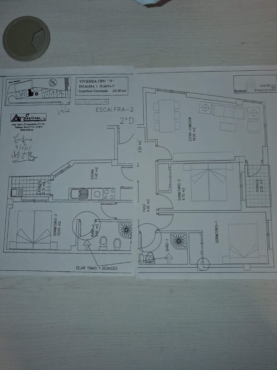 3 bedroom Flat for sale in Algezares with garage - € 159,000 (Ref: 9823240)