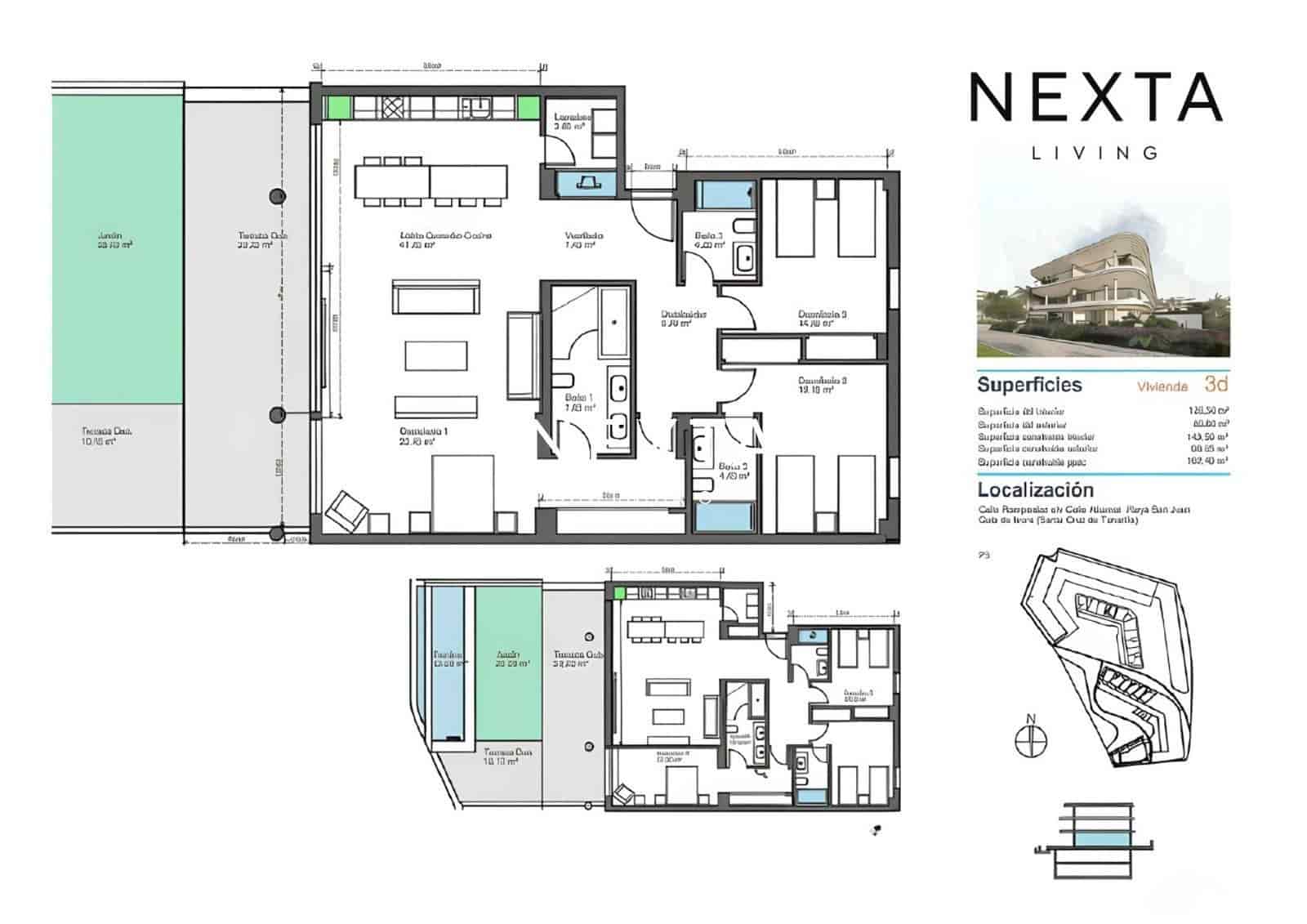 3 quarto Apartamento para venda em Playa San Juan com piscina garagem - 1 280 000 € (Ref: 10088532)