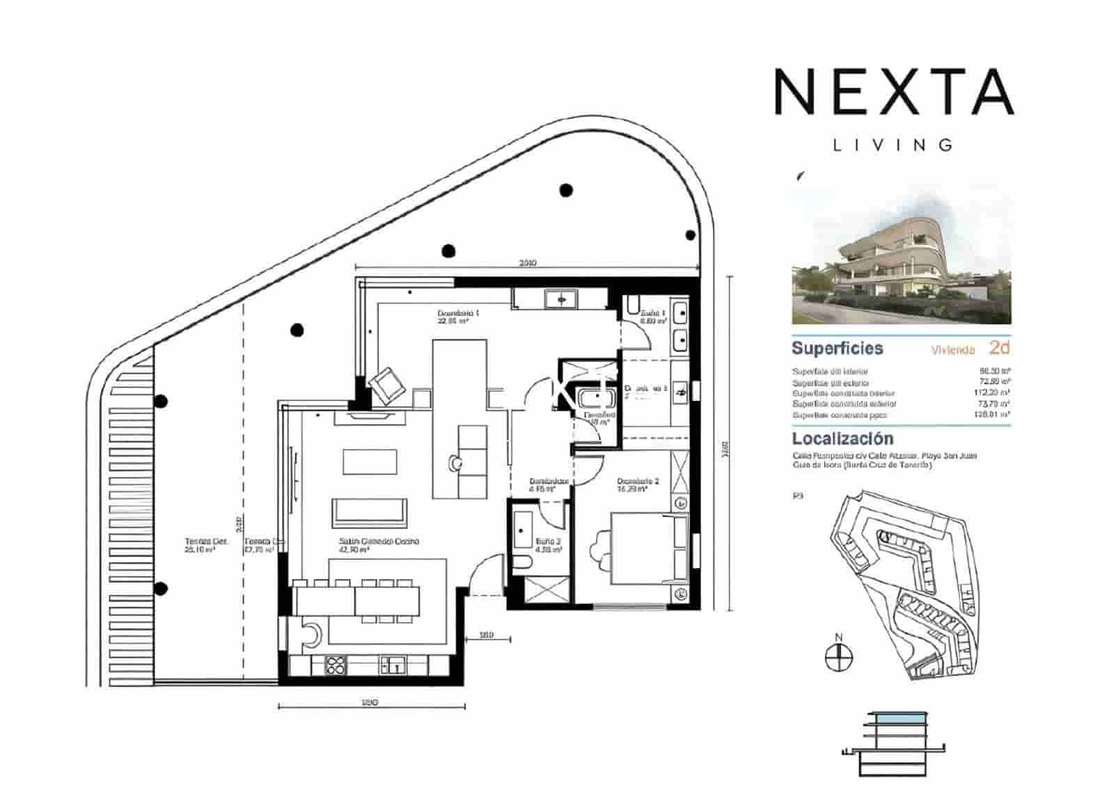 2 sovrum Lägenhet till salu i Playa San Juan med pool garage - 890 000 € (Ref: 10088533)