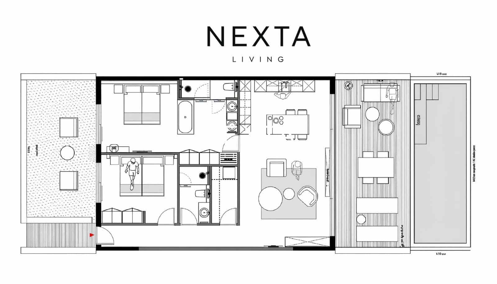 2 makuuhuone Asunto myytävänä paikassa La Caleta Adeje mukana uima-altaan - 1 095 000 € (Ref: 10095360)