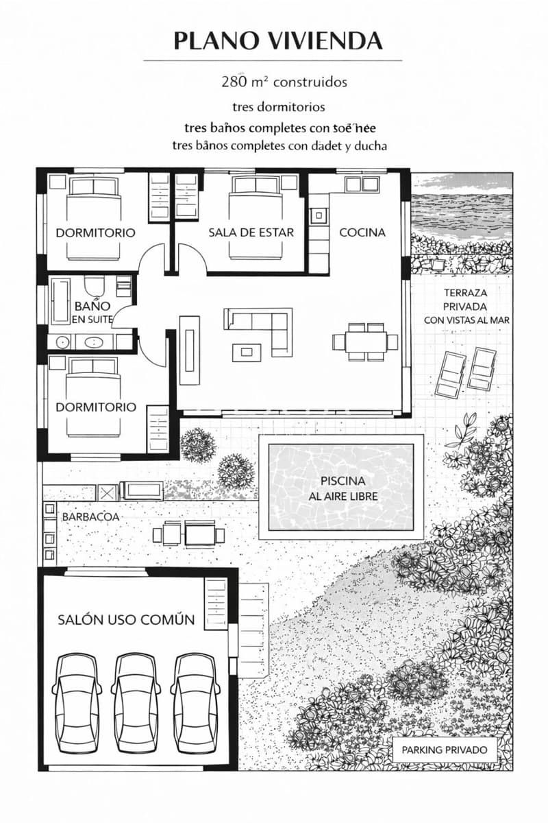 3 chambre Villa/Maison à vendre à Adeje avec piscine garage - 1 690 000 € (Ref: 9523505)