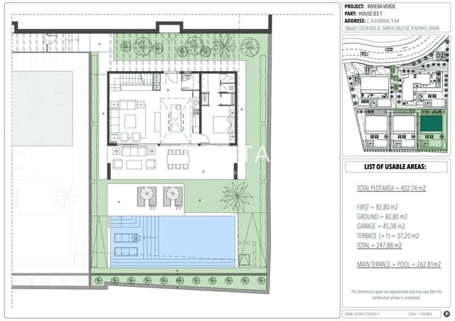 3 sovrum Hus till salu i Costa Adeje, Adeje med pool garage - 2 850 000 € (Ref: 9584519)