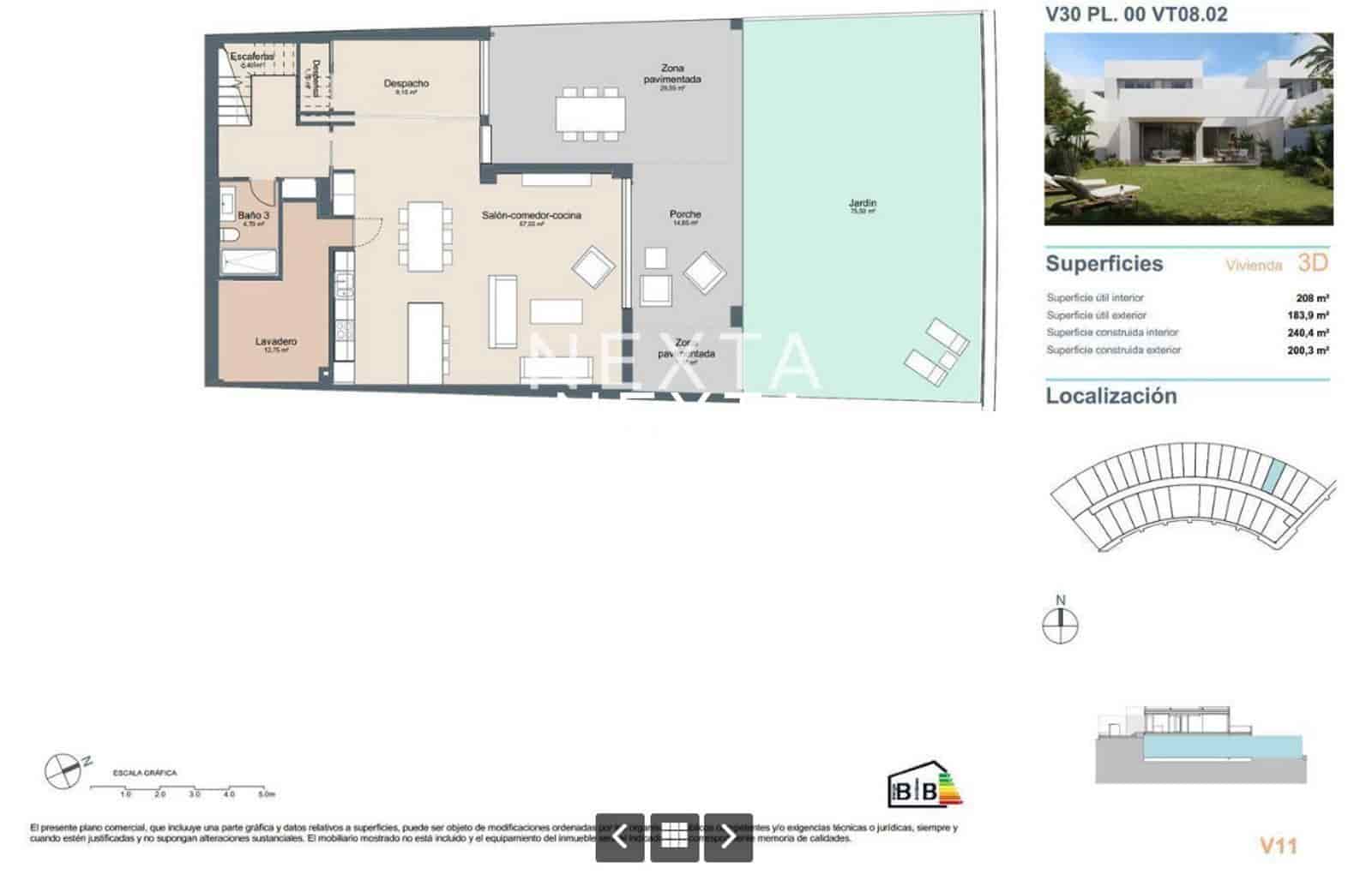 3 soveværelse Byhus til salg i Las Palmas de Gran Canaria med swimmingpool garage - € 998.000 (Ref: 9883719)