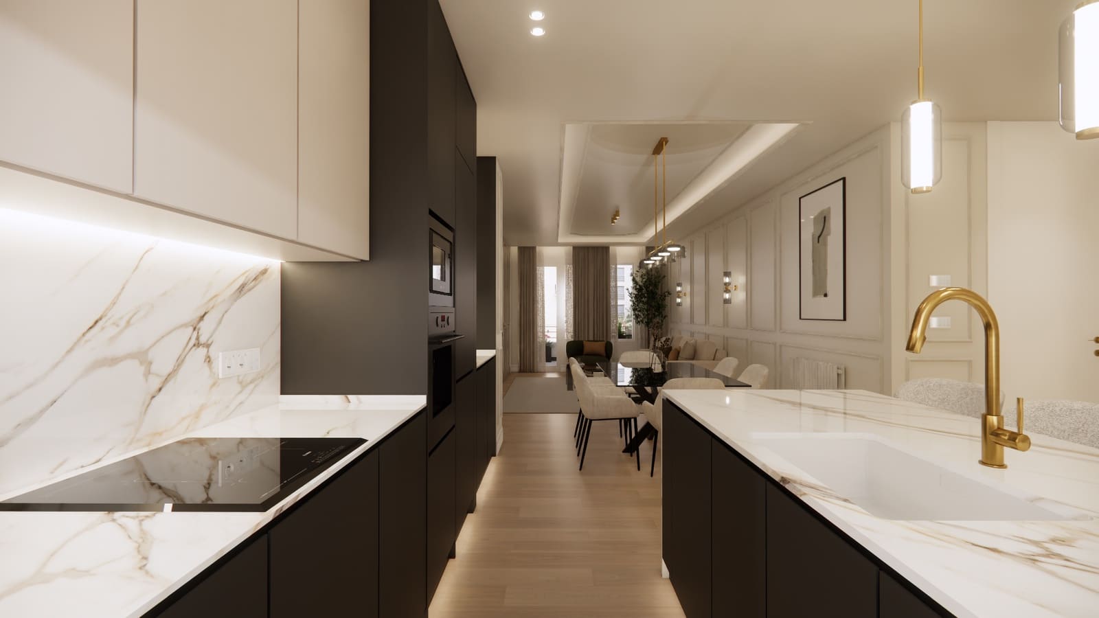 3 camera da letto Appartamento in vendita in Madrid citta con garage - 2.139.000 € (Rif: 9558293)