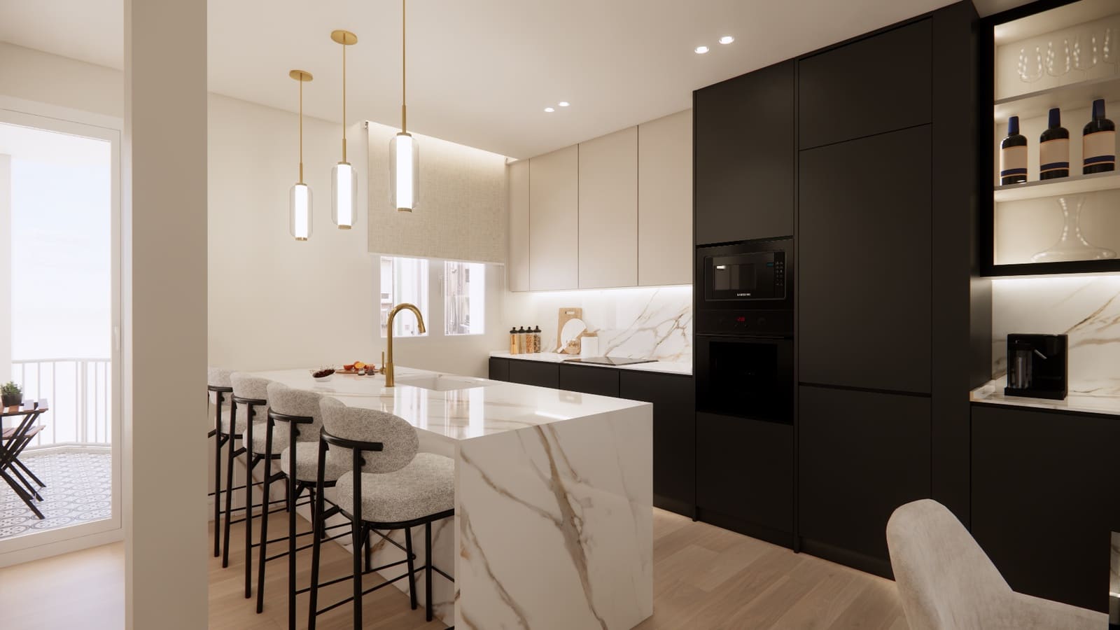 3 camera da letto Appartamento in vendita in Madrid citta con garage - 2.139.000 € (Rif: 9558293)