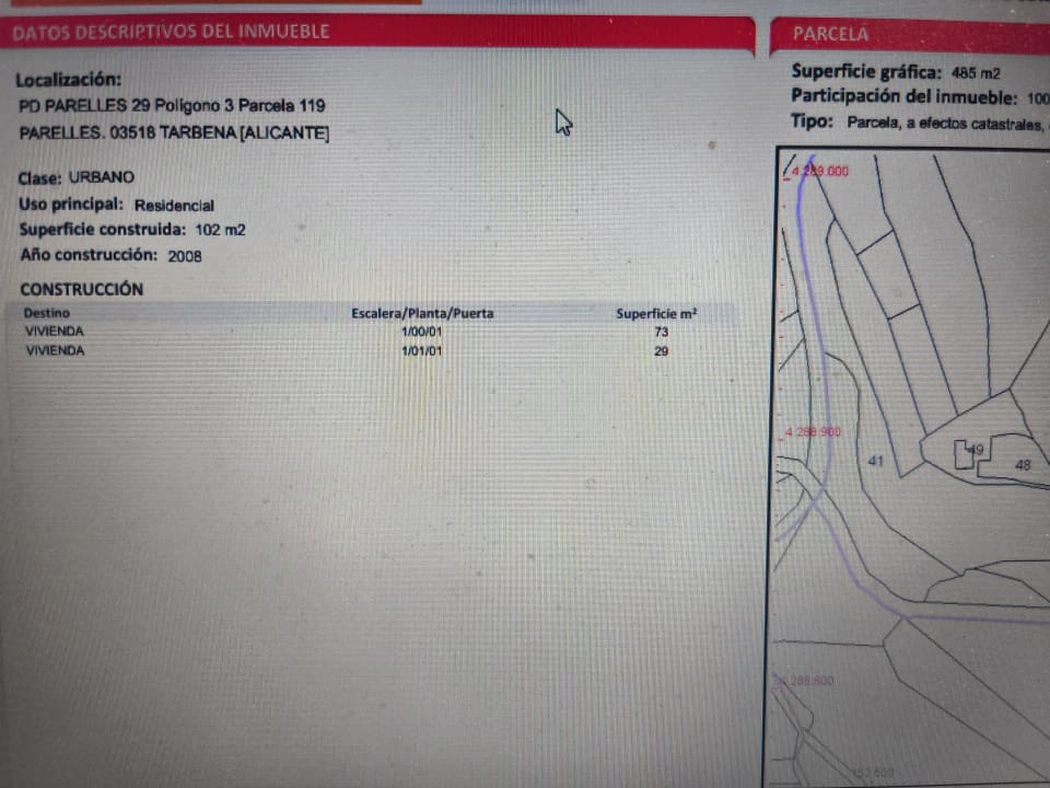 1 makuuhuone Omakotitalo myytävänä paikassa Tarbena - 99 000 € (Ref: 9540915)