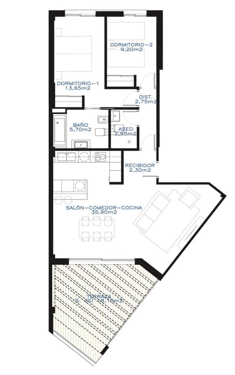 2 Zimmer Penthouse zu verkaufen in Vera mit Pool Garage - 315.000 € (Ref: 9518053)
