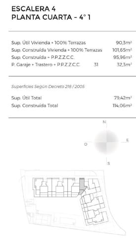 2 makuuhuone Huoneisto myytävänä paikassa El Playazo, Vera - 315 000 € (Ref: 9521630)