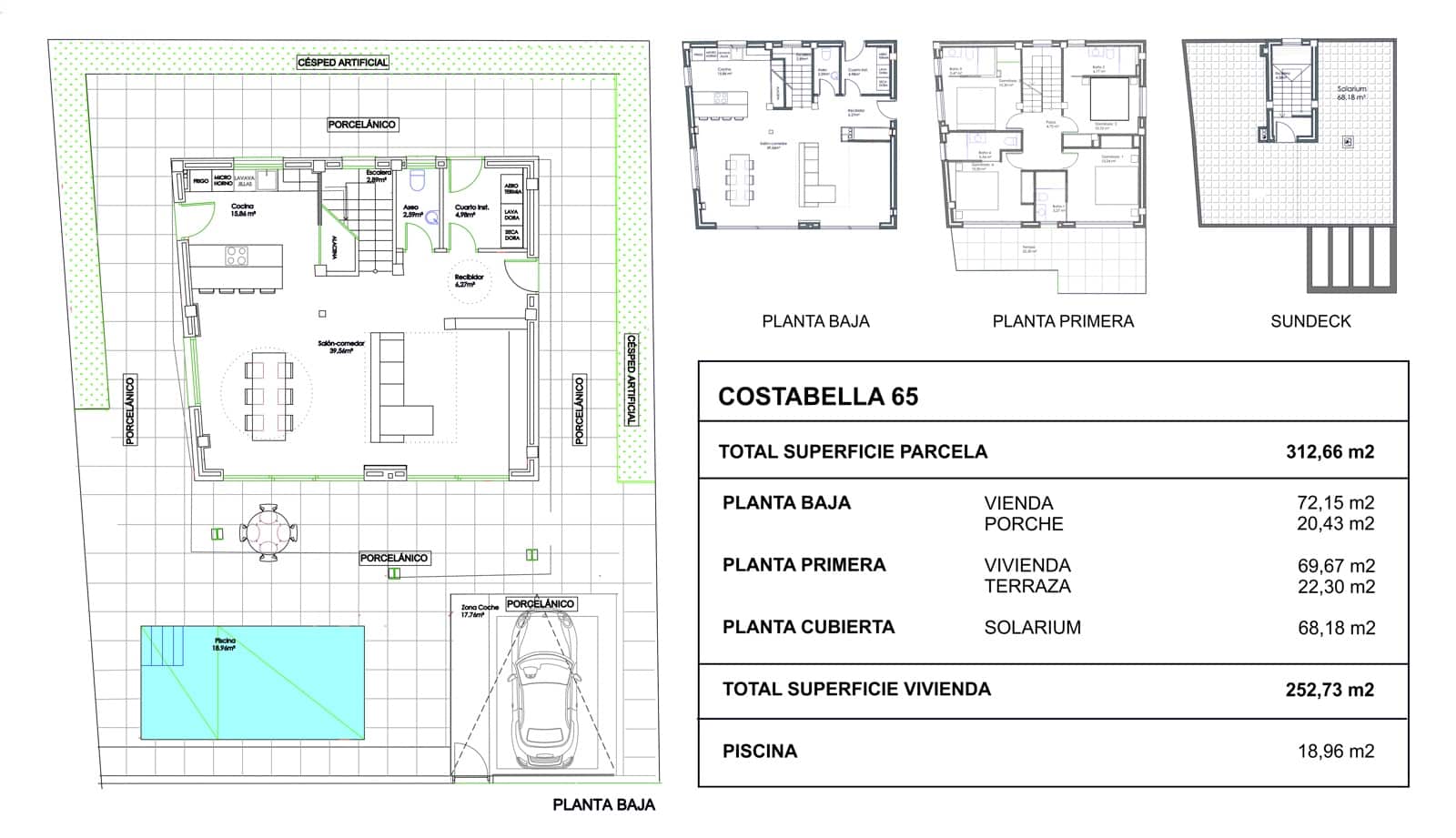 Chalet de 4 habitaciones en Guardamar del Segura en venta con piscina - 660.000 € (Ref: 9500164)