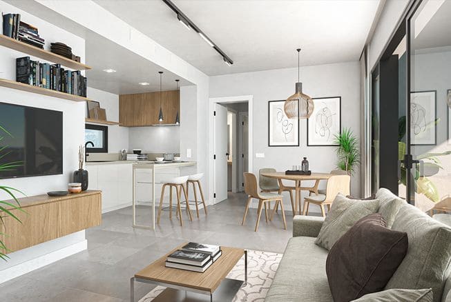2 Zimmer Apartment zu verkaufen in Benidorm mit Pool - 406.050 € (Ref: 10024288)
